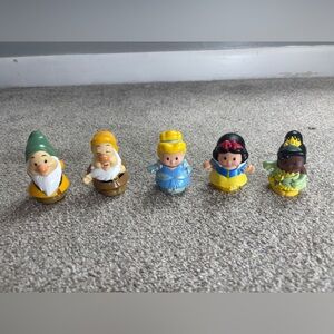 Lot of Fisher Price Little People Disney Princesses Cinderella Snow White